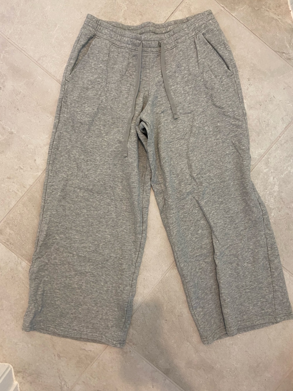 Hollister Grey Wide-Leg Sweatpants